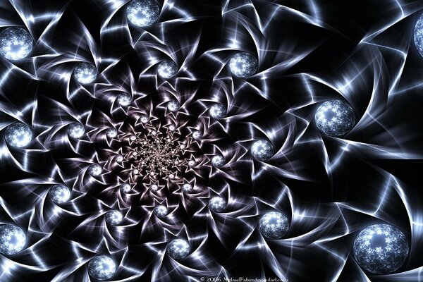 Fractal stars in dark space