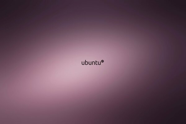 Логотип Ubuntu на пурпурном фоне