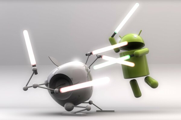 Kampf gegen die Lichtschwerter von Apple und Android