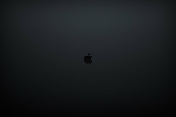 Logo Apple-nadgryzione jabłko na ciemnym tle