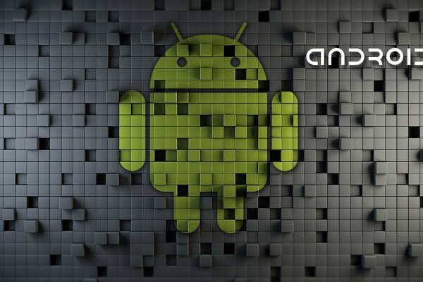 Das Bild des Roboters auf dem Android-Logo