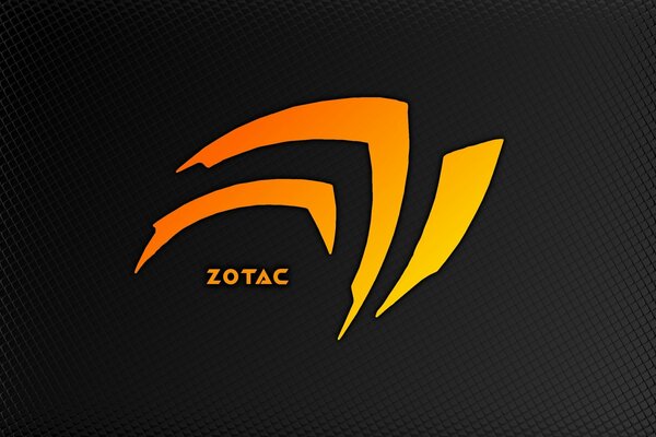 Composants informatiques Zotac. Orange sur noir