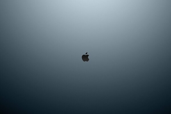 Obraz logo apple na szarym tle