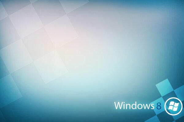 The inscription windows8 in the corner on the right on a blue background