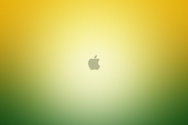 Apple icon on a yellow-green background