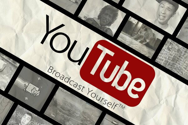 Video Hosting y red social YouTube. Logotipo