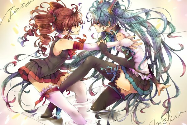 Anime Girls Conflict (colorful)