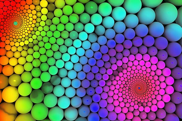 Colorful abstraction rainbow of bubbles