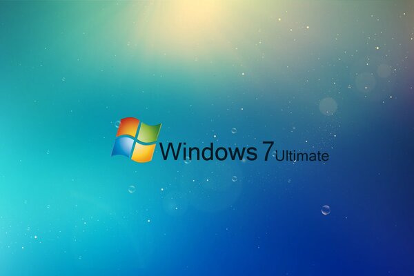 Windows 7 Ultimate. Bąbelki i promienie