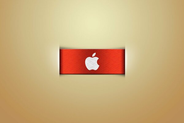 Logo d IPhone sur le beau tissu