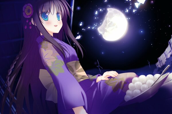 Films japonais. Fille et la lune