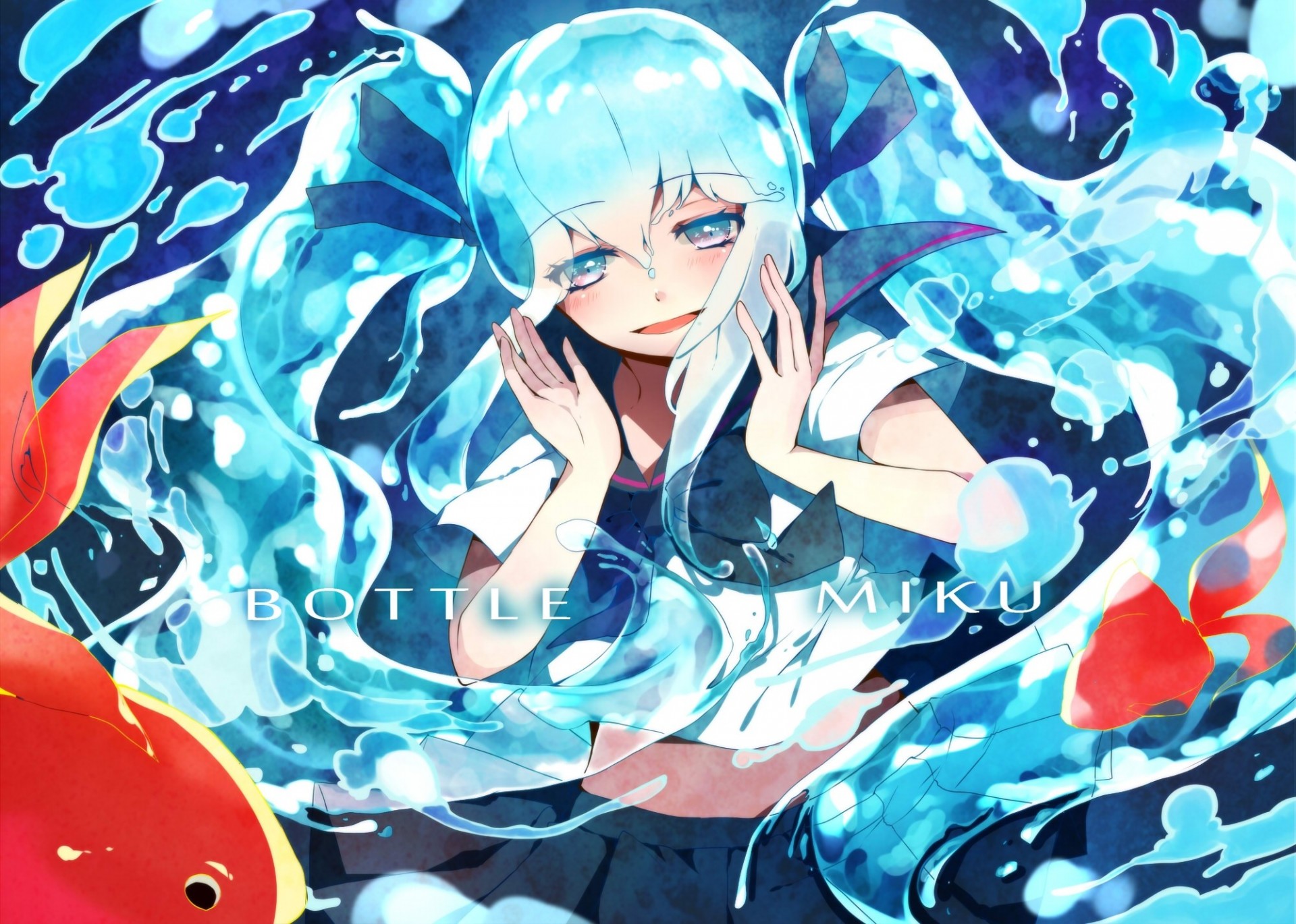 hatsune miku pesce acqua animali