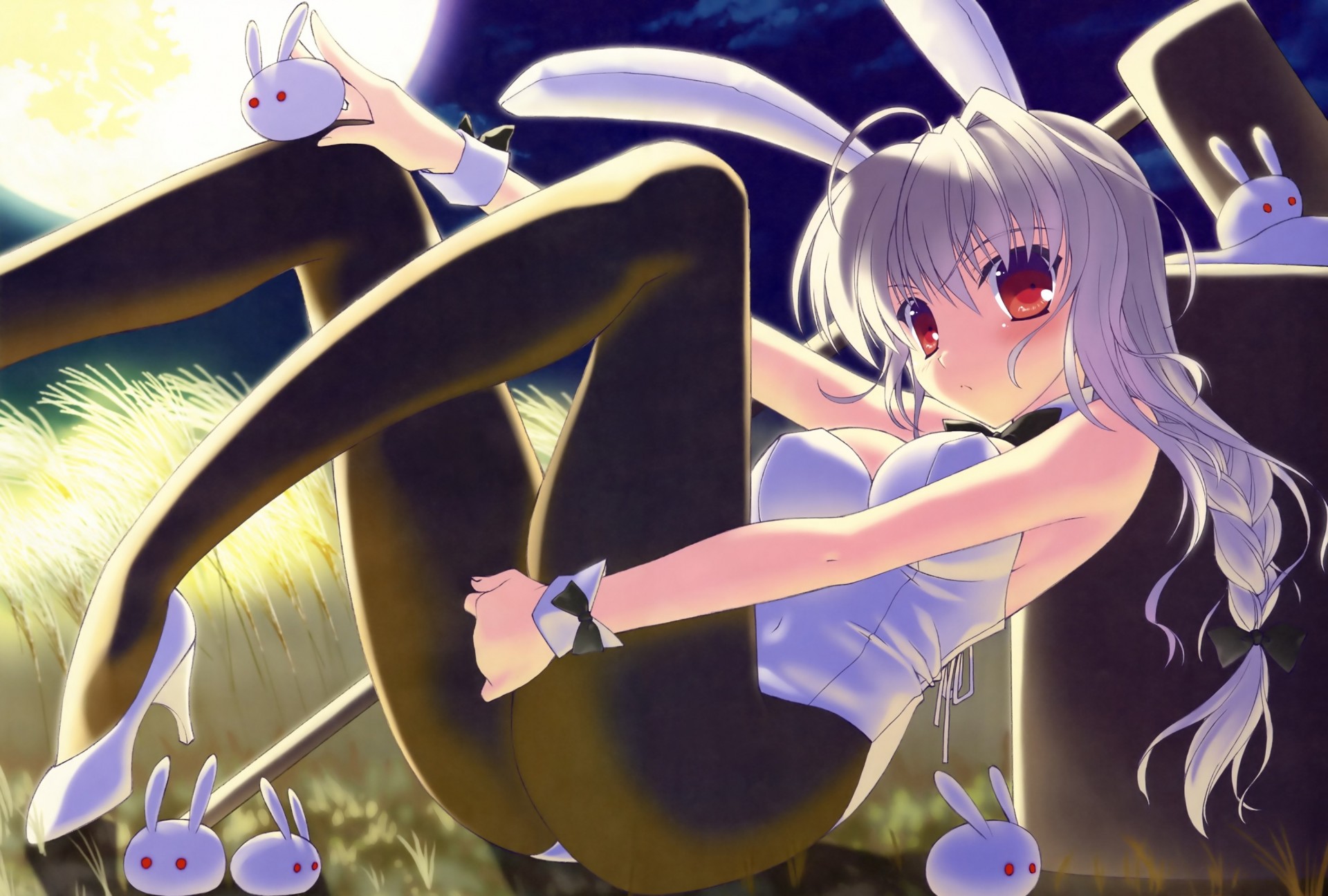 pit tights bunnygirl moon animal ear