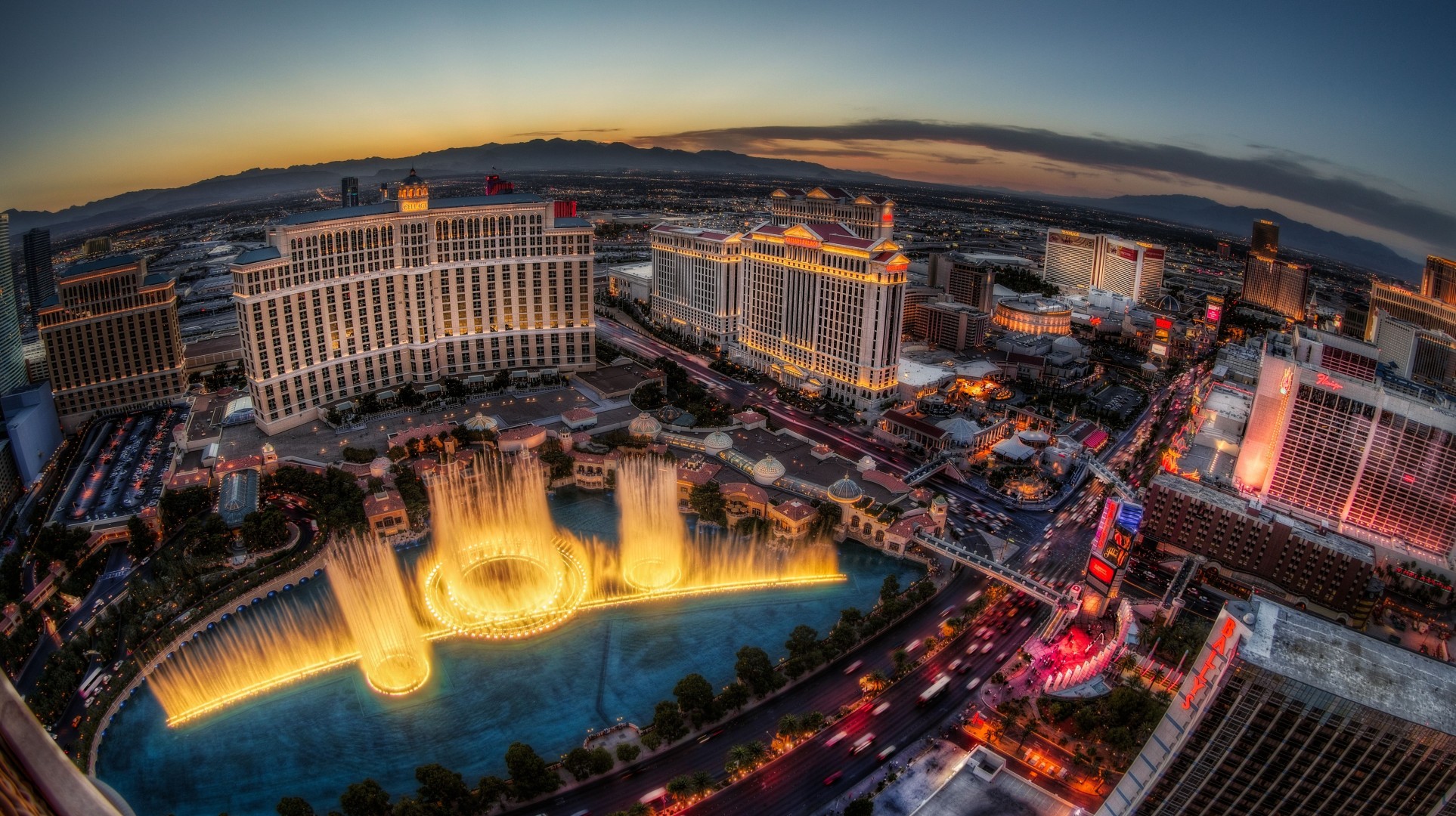 panorama las vegas fontana bellagio hotel