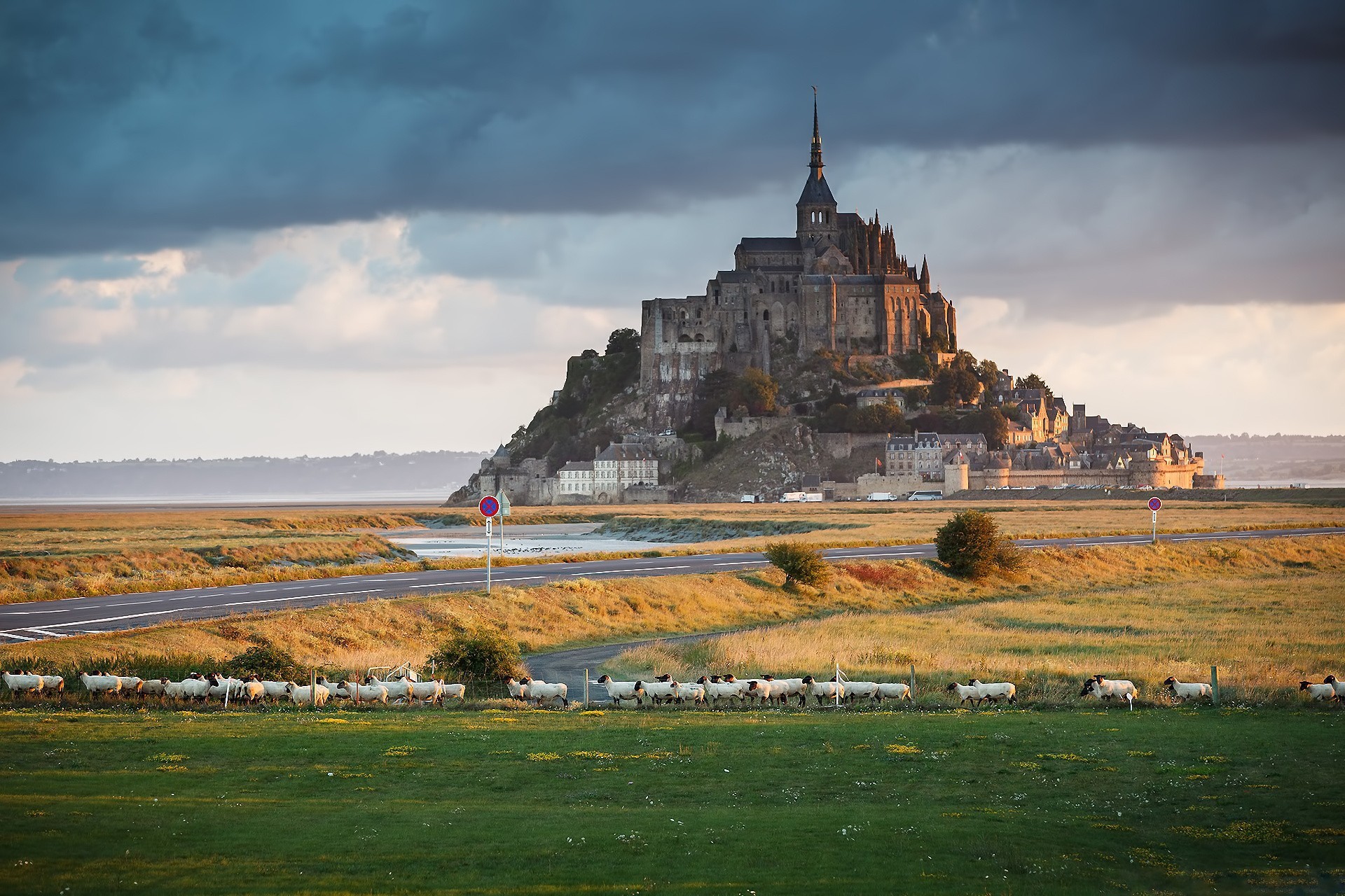 frankreich straße landschaft