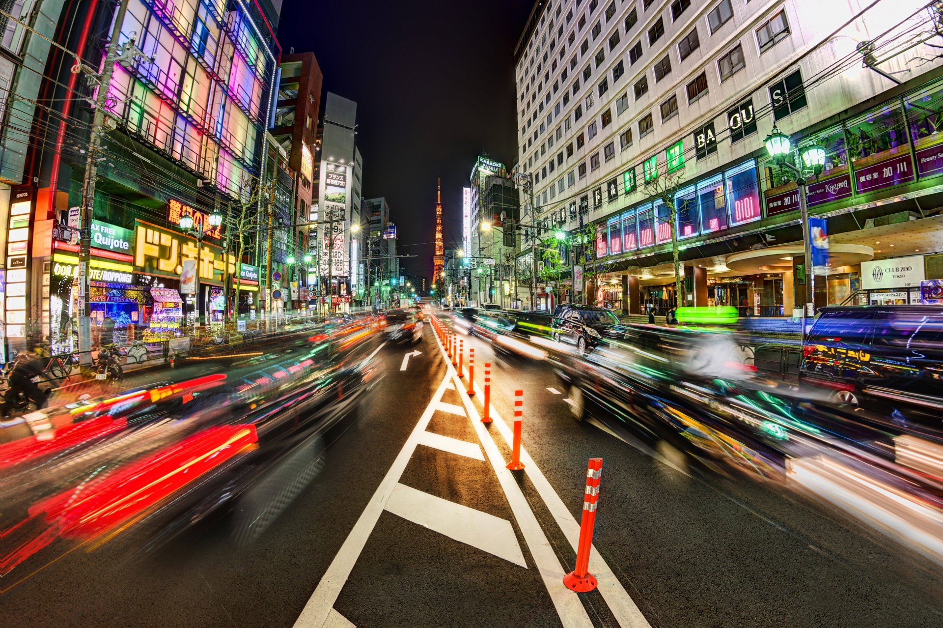 tráfico camino tokio ciudad