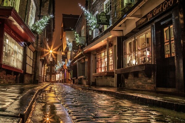 Rue d Angleterre dans la nuit du nouvel an