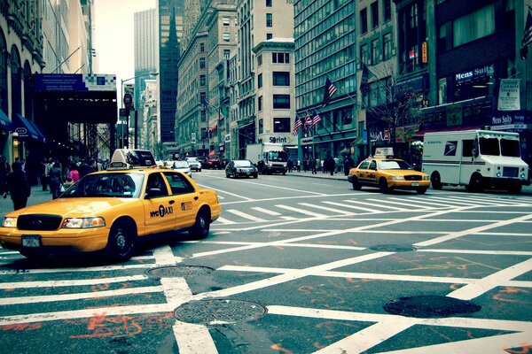 Taxi nella città di New York