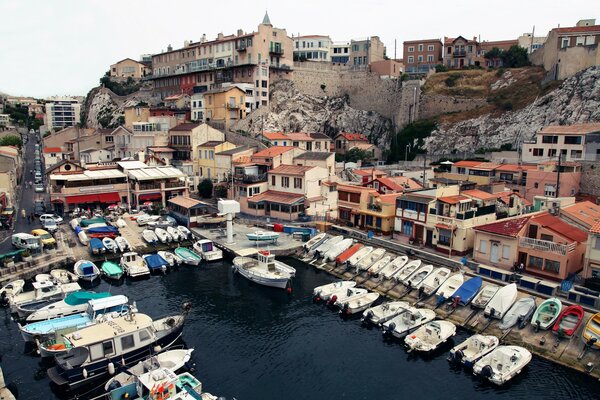 Marseille City Boat Harbor
