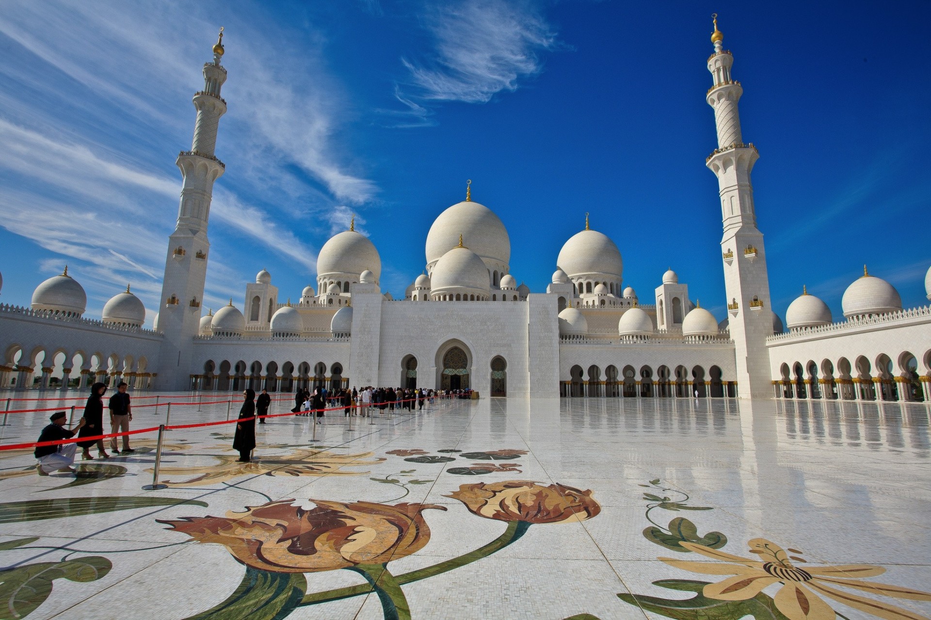 émirats arabes unis abu dhabi mosquée sheikh zayed