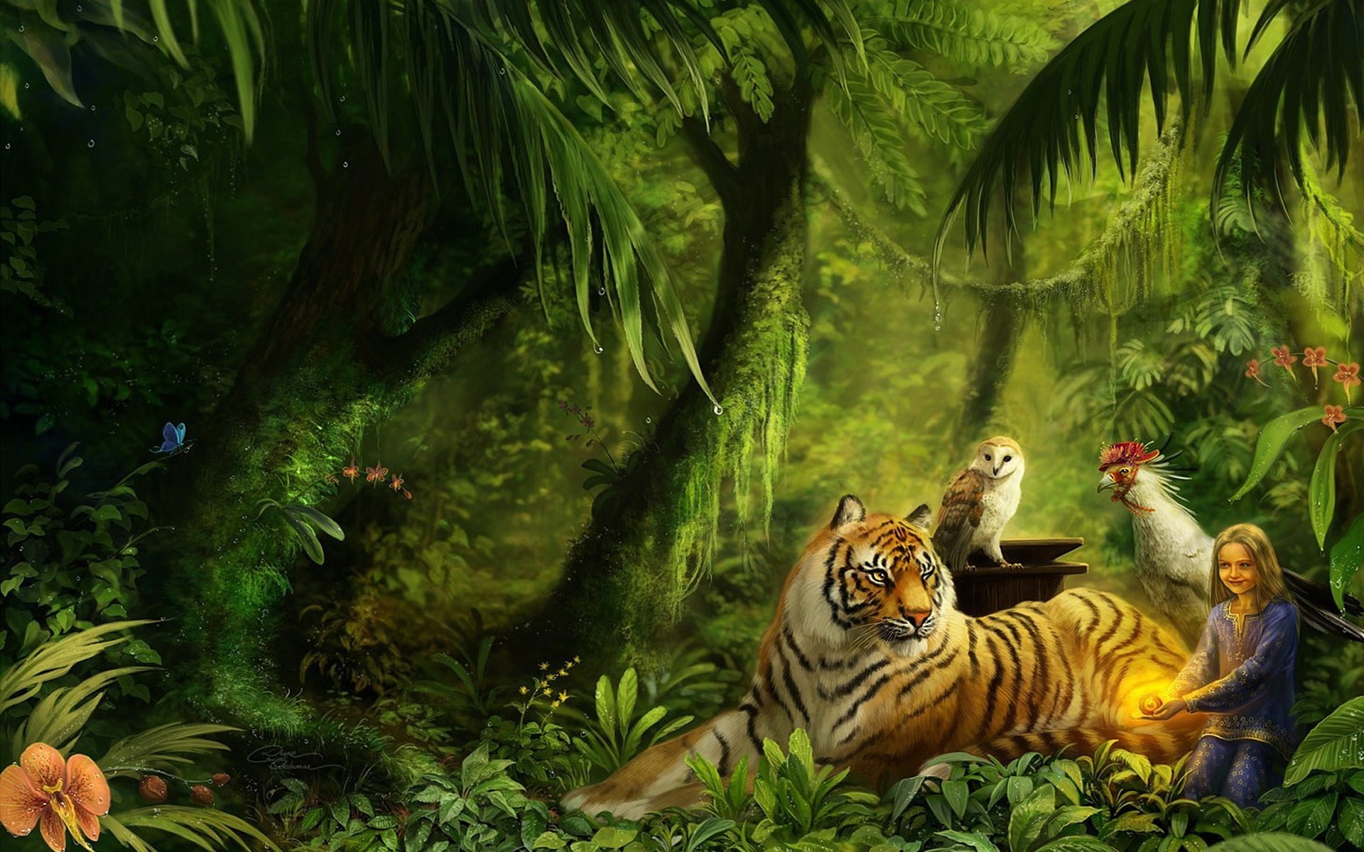 giungla tigre animali disegno bellezza