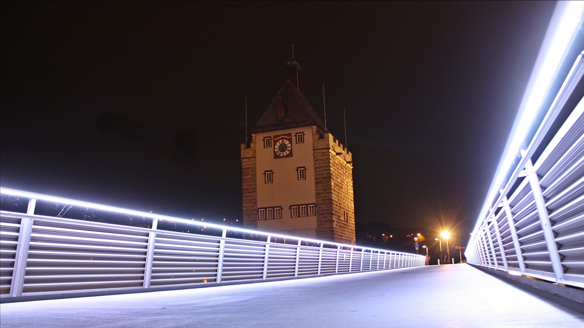 licht scheinwerfer nacht deutschland brücke