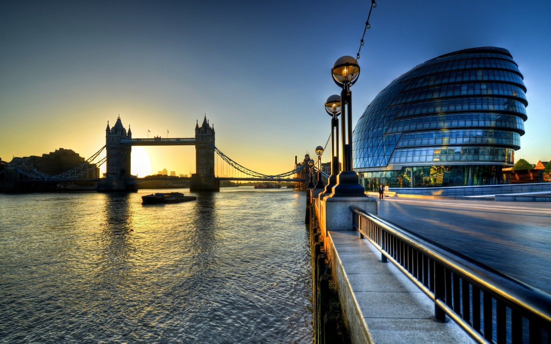 sonnenaufgang panorama england großbritannien brücke london hdr turm ansicht stadt