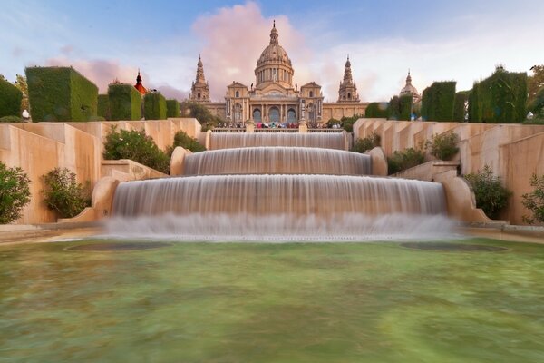 Fontana nella città spagnola di Barcellona