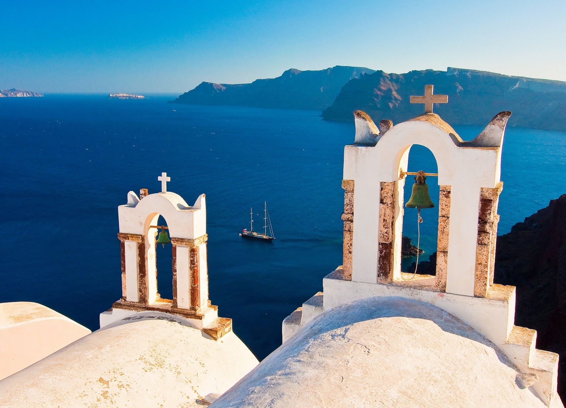 bell îles mer grèce santorin oia mer égée yacht