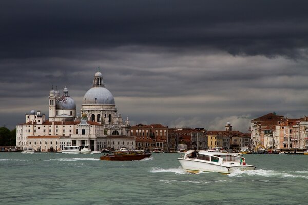 Italy Venice floating boats