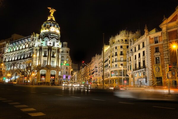 Hermosa noche española Madrid