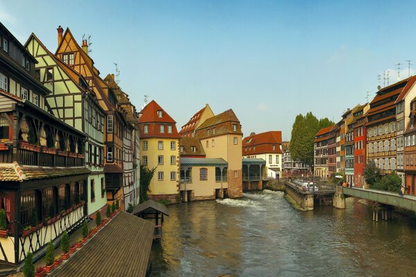 Panorama di Strasburgo, città vecchia