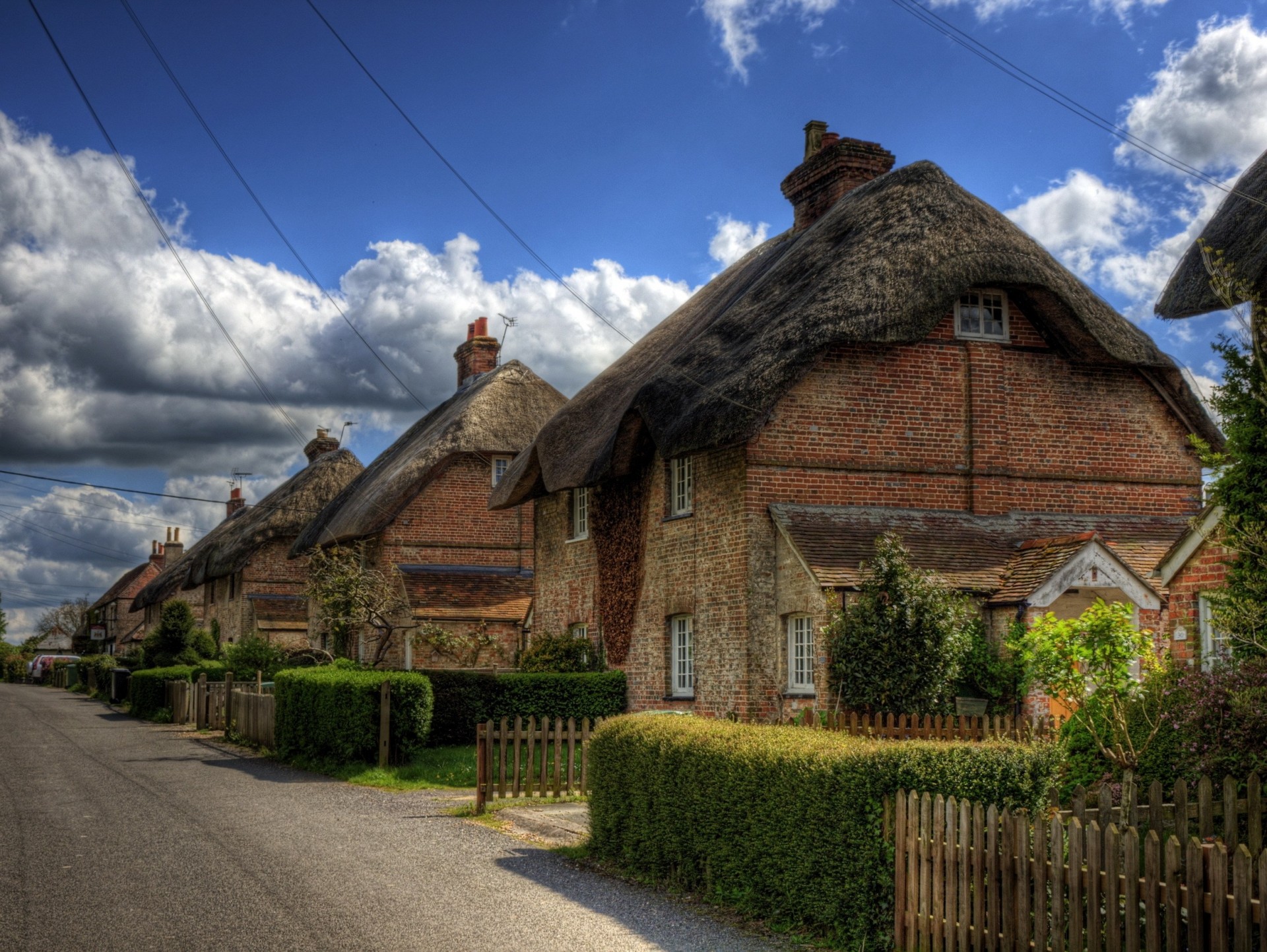 hampshire calle ciudad inglaterra cerca winchester casas