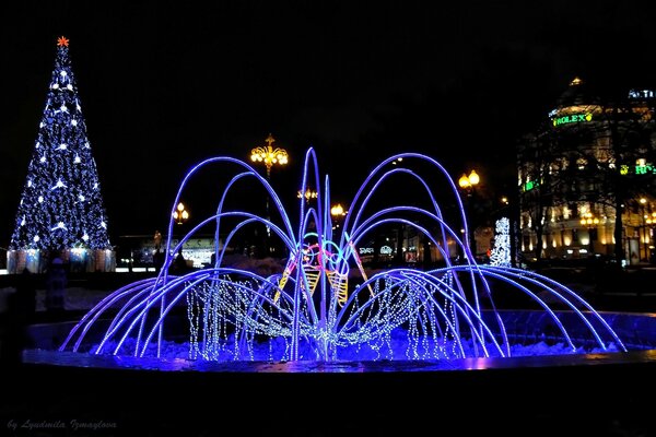 Moscow Night Musical Fountain