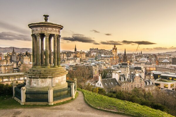 Paesaggio di Calton Hill Edimburgo