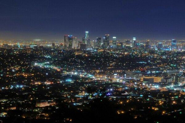 Los Angeles alle luci notturne