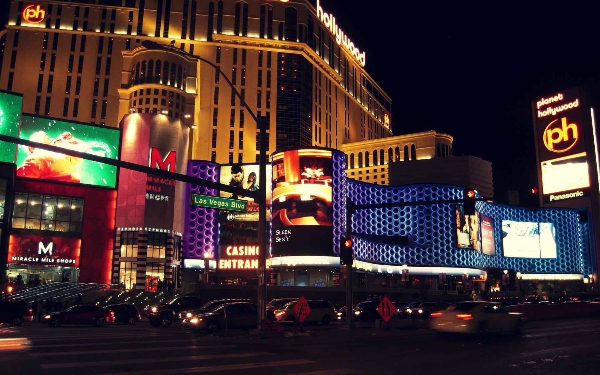 estados unidos noche las vegas urbano metrópolis