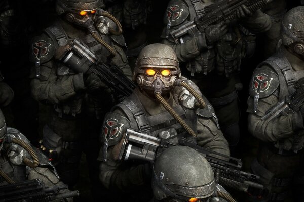 Juego de solbata killzone con armas