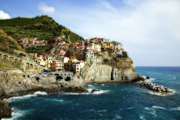 Inspiring landscape of the Ligurian Sea