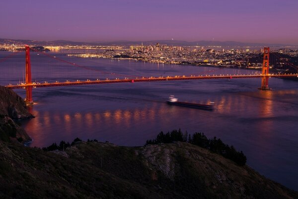 Night view of San Francisco