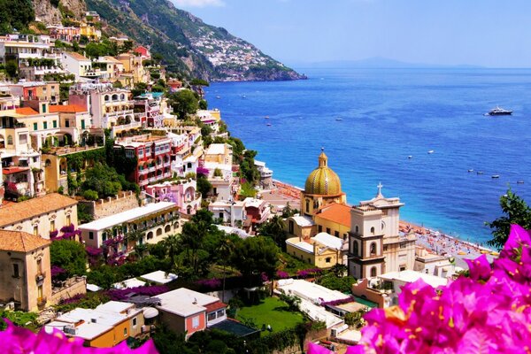 Italia brillante con colores multicolores