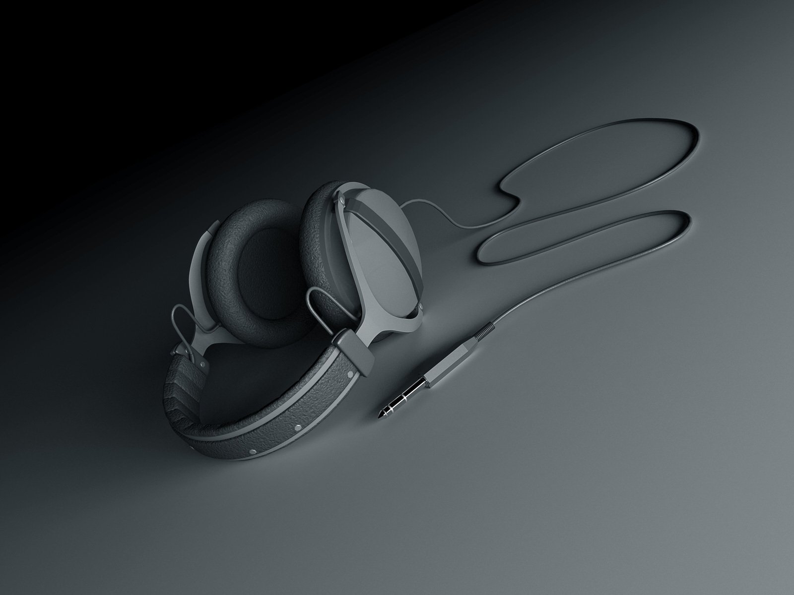 headphones 3d power cord