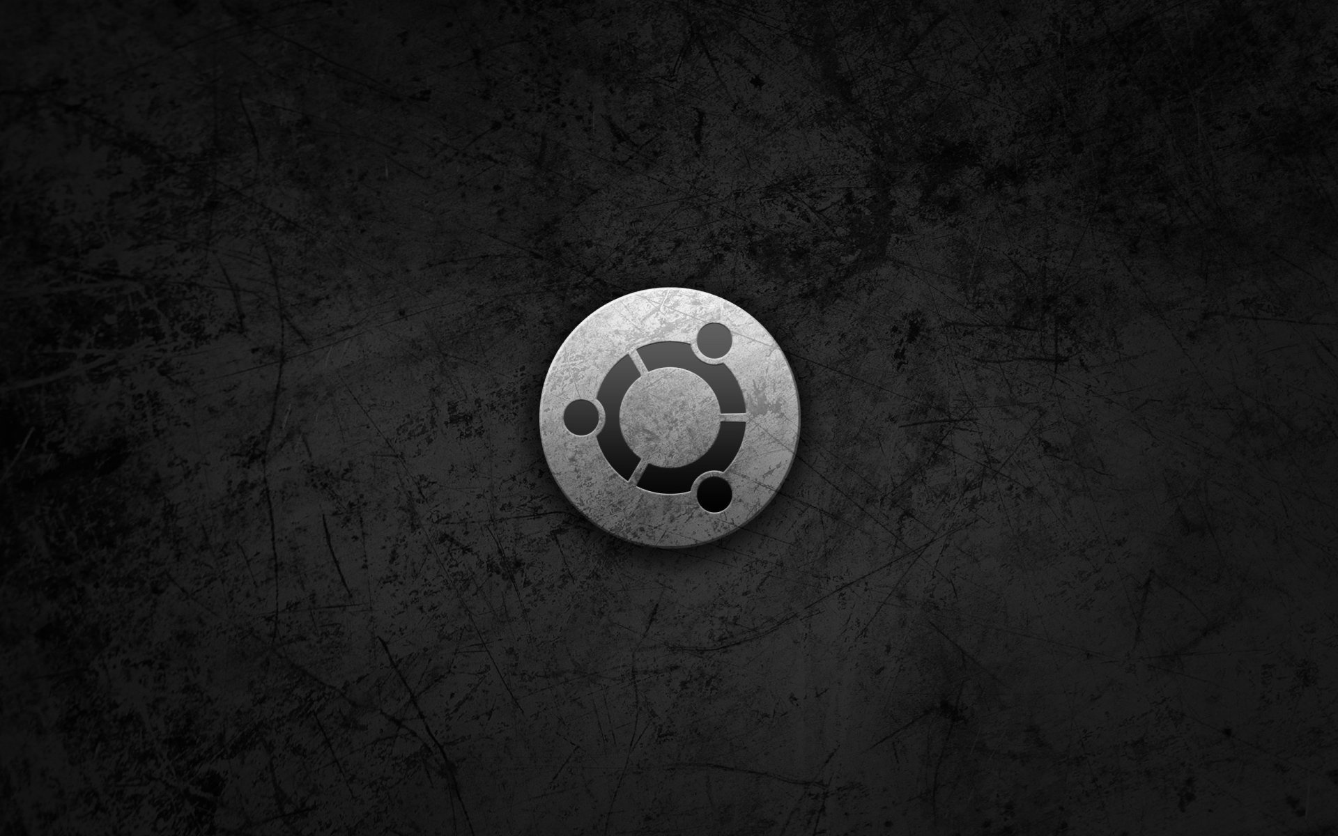 ubuntu metal style os logo