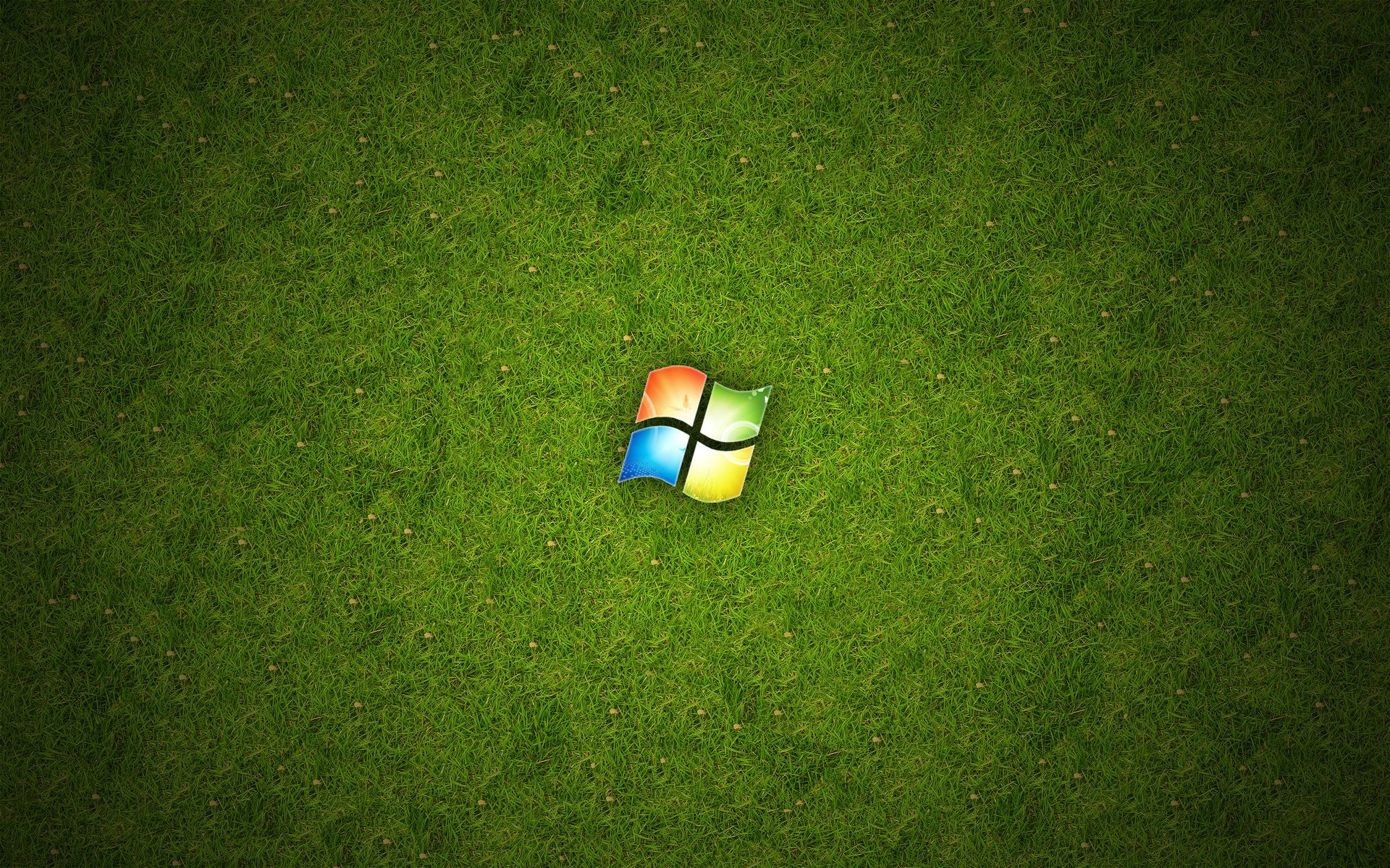 green grass microsoft windows emblems logo