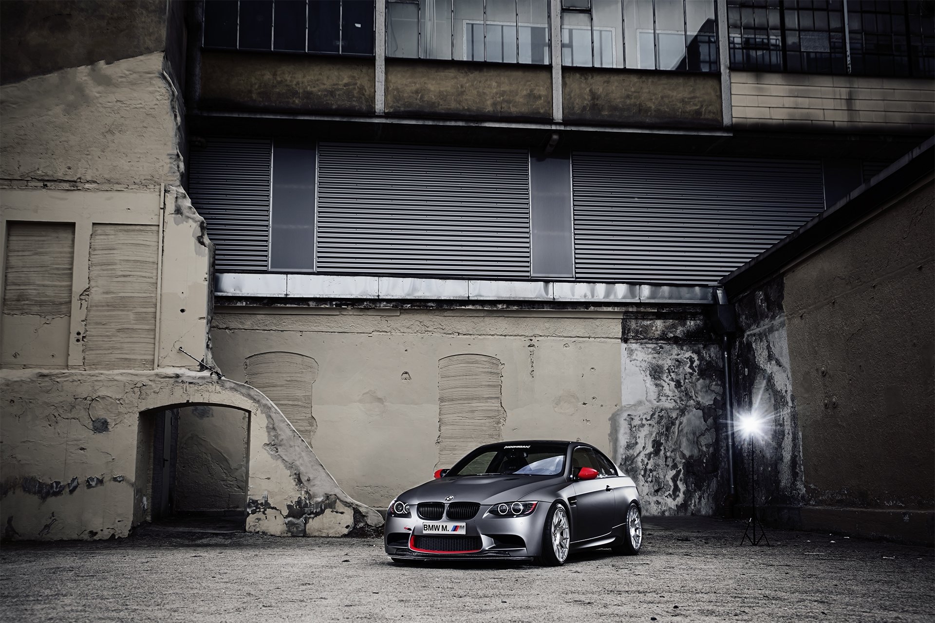 bmw m3 e92 szary bmw widok z przodu tuning