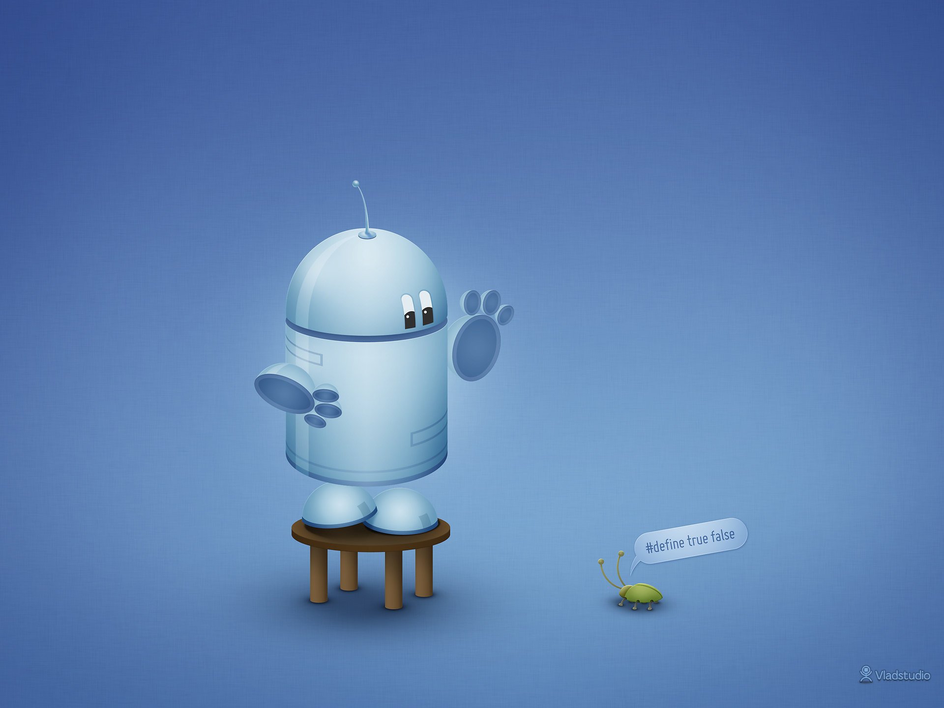 android cucaracha pequeña taburete