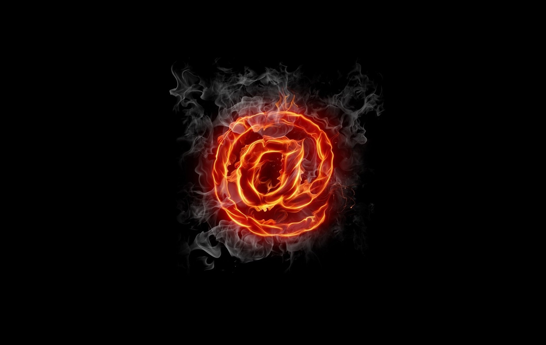 perro de fuego signo humo perro fondo internet insignia emblema logotipo fuego negro