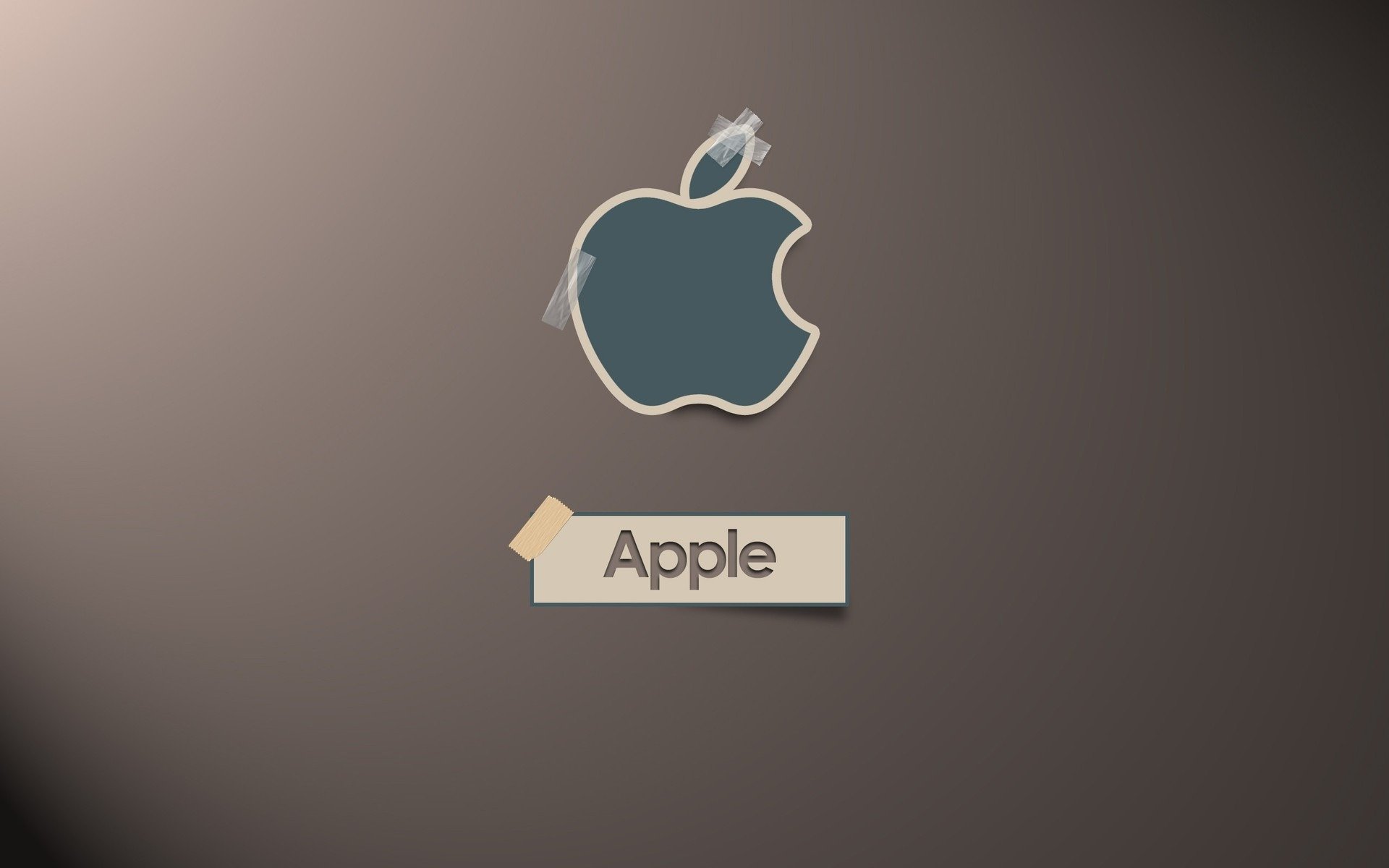 manzana cinta adhesiva logotipo