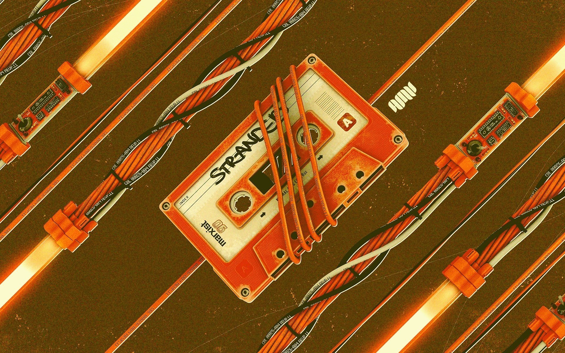 cassette audio orange fils musique