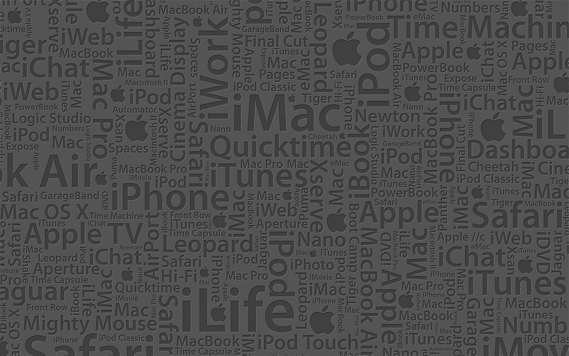 textures apple inscription